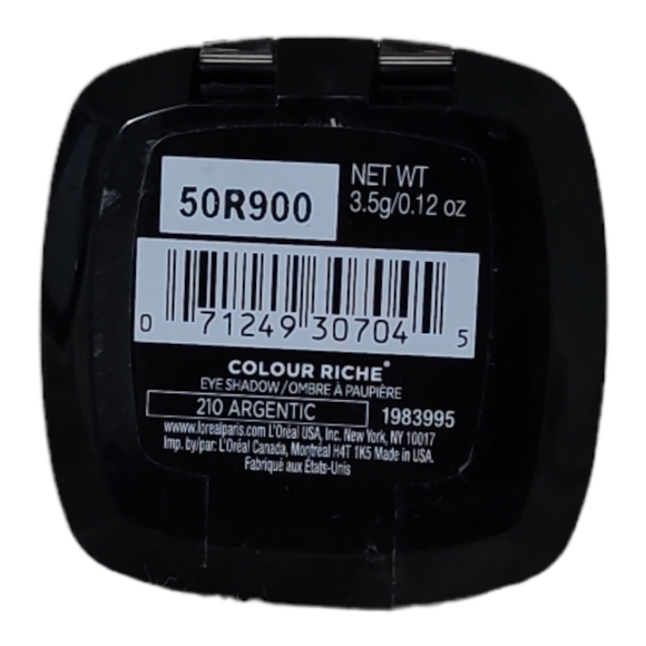 NWT L'Oreal Colour Riche #210 Argentic Gel to Powder Shimmer Eyeshadow - Picture 4 of 5